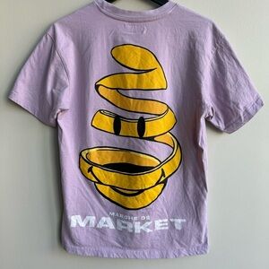 Zara Men’s Market Smiley Limited Collection Pastel Purple Size Small